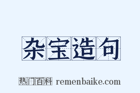 杂宝造句是什么意思的图片